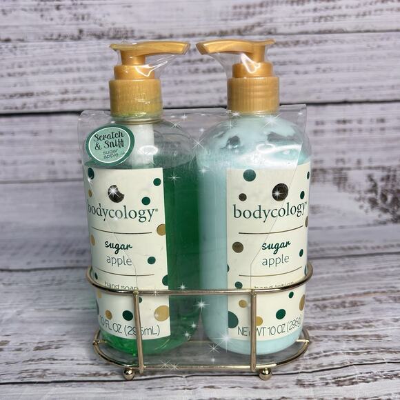Bodycology Sugar Apple Hand Set Lotion and Hand Soap NEW - Picture 1 of 6